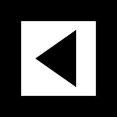 Back Arrow Triangle In Gross Square Button Sketch Svg Vector, Free Vectors File
